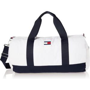 Tommy Hilfiger mens Ardin Duffle Bag, Th Deep Black, One Size US(Bright White)