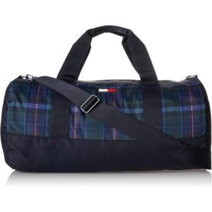 Tommy Hilfiger mens Ardin Duffle Bag, Th Deep Black, One Size US(Green/Multi)