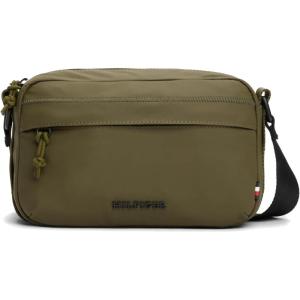 Tommy Hilfiger mens Colour Small Messenger Bag With Adjustable Strap(Army Green)