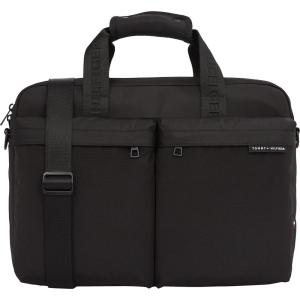 Tommy Hilfiger mens Element Laptop Bag(Black Repreve)