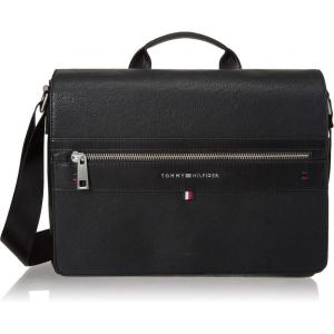 Tommy Hilfiger mens Leo Messenger Bag(Pebble Black)