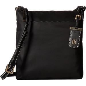 Tommy Hilfiger womens Julia Small Crossbody Bag(Black)