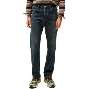 Tommy Jeans Mens Regular Straight Stretch Jeans(Denim Dark Wash)