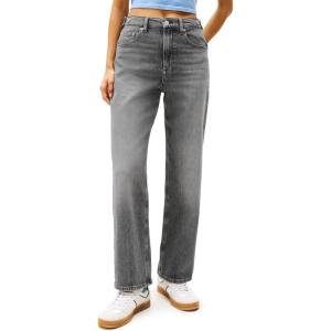 Tommy Jeans Womens Layla High Rise Slim Straight Jeans(Denim Black)