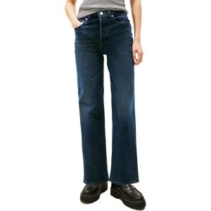 Tommy Jeans Womens Layla High Rise Slim Straight Jeans(Denim Blue Black)
