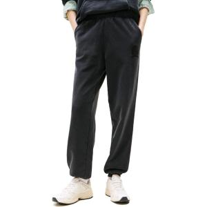 Tommy Jeans Womens Relaxed Crest Logo Jogger Sweatpants(Black)