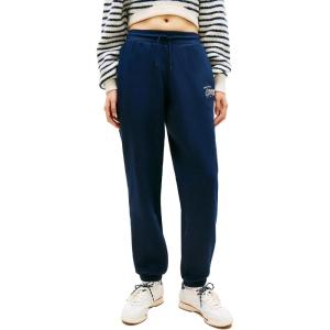 Tommy Jeans Womens Relaxed Printed Logo Jogger Sweatpants(Dark Night Navy)