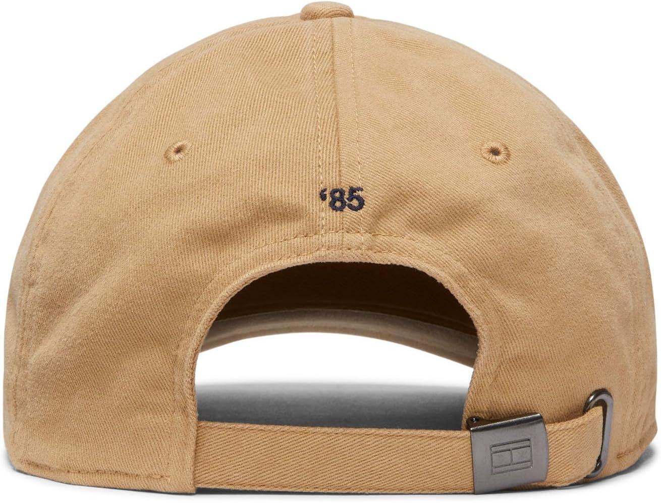imageTommy Hilfiger Mens Cotton 85 Logo Adjustable Baseball CapClassic Khaki