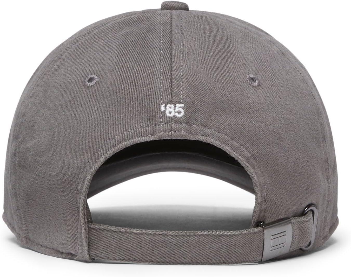 imageTommy Hilfiger Mens Cotton 85 Logo Adjustable Baseball CapShady Stone