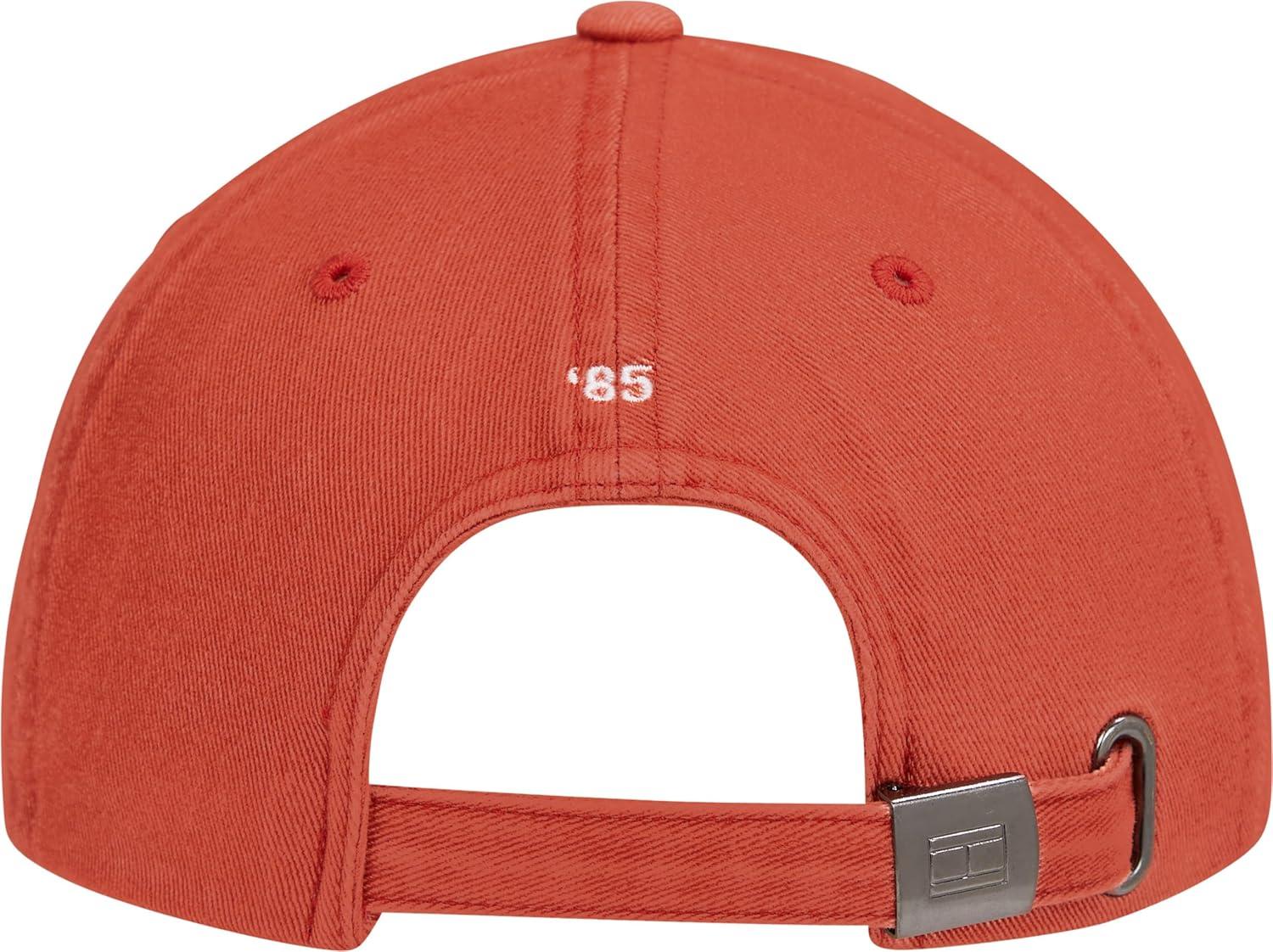 imageTommy Hilfiger Mens Cotton 85 Logo Adjustable Baseball CapTerra Red