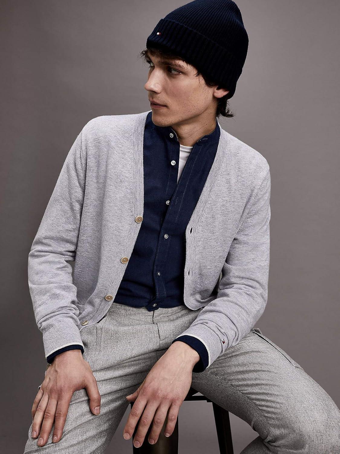 imageTommy Hilfiger Mens Cotton BeanieNavy