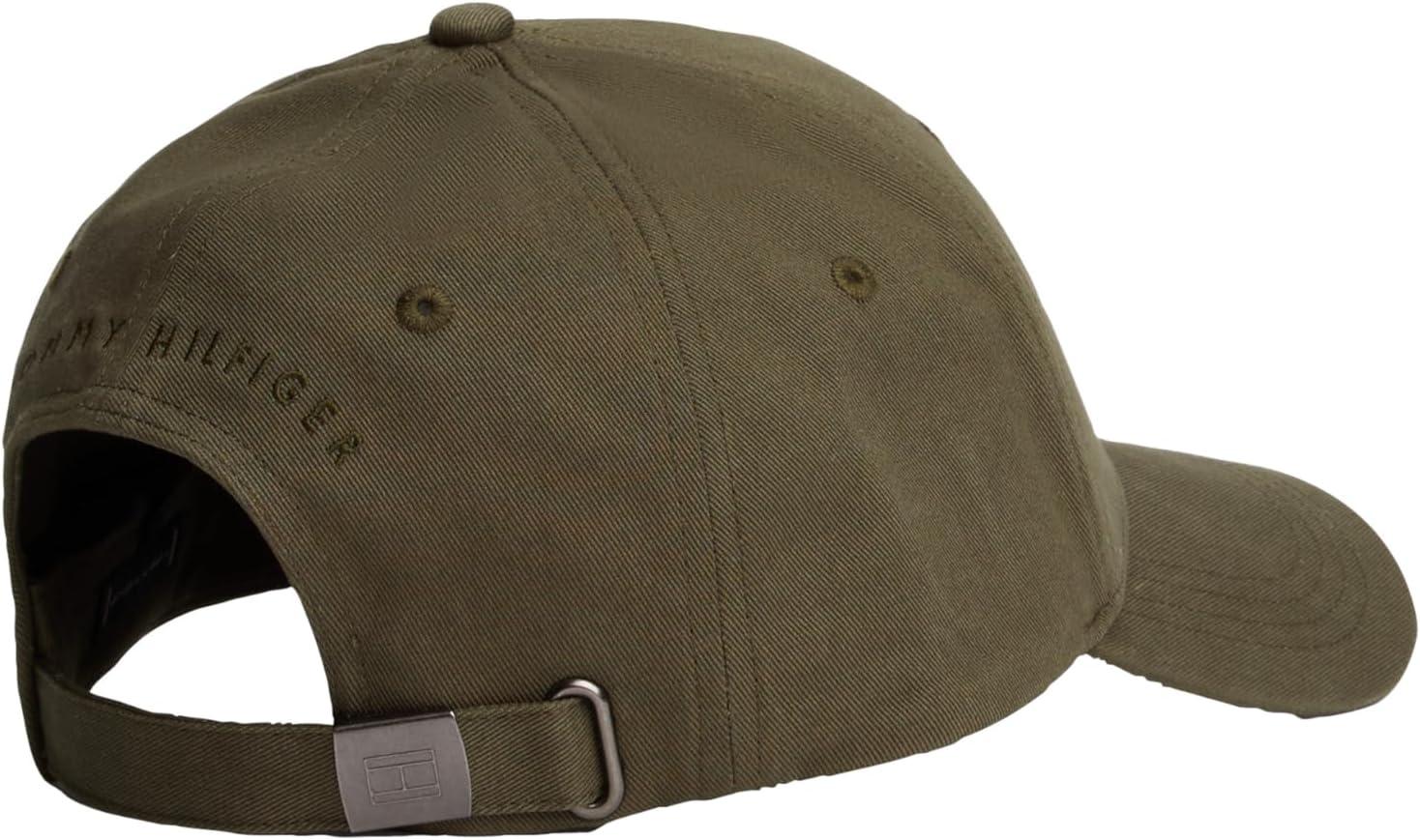 imageTommy Hilfiger Mens Cotton Flag Logo Adjustable Baseball CapHuntsman Green