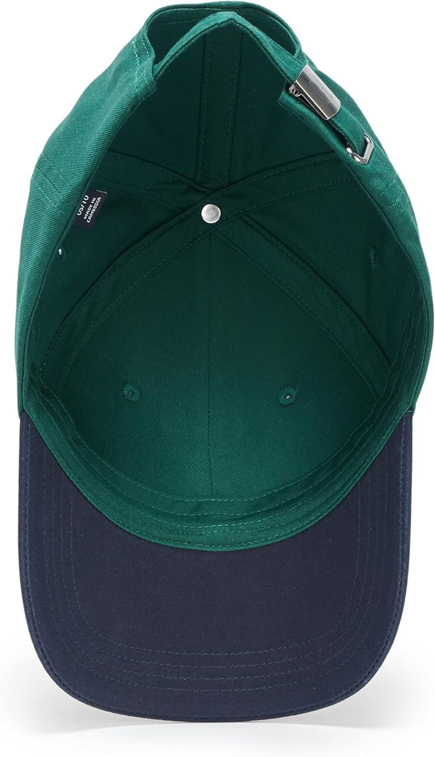 imageTommy Hilfiger Mens Cotton Flag Logo Adjustable Baseball CapOrnamental Green Space Blue