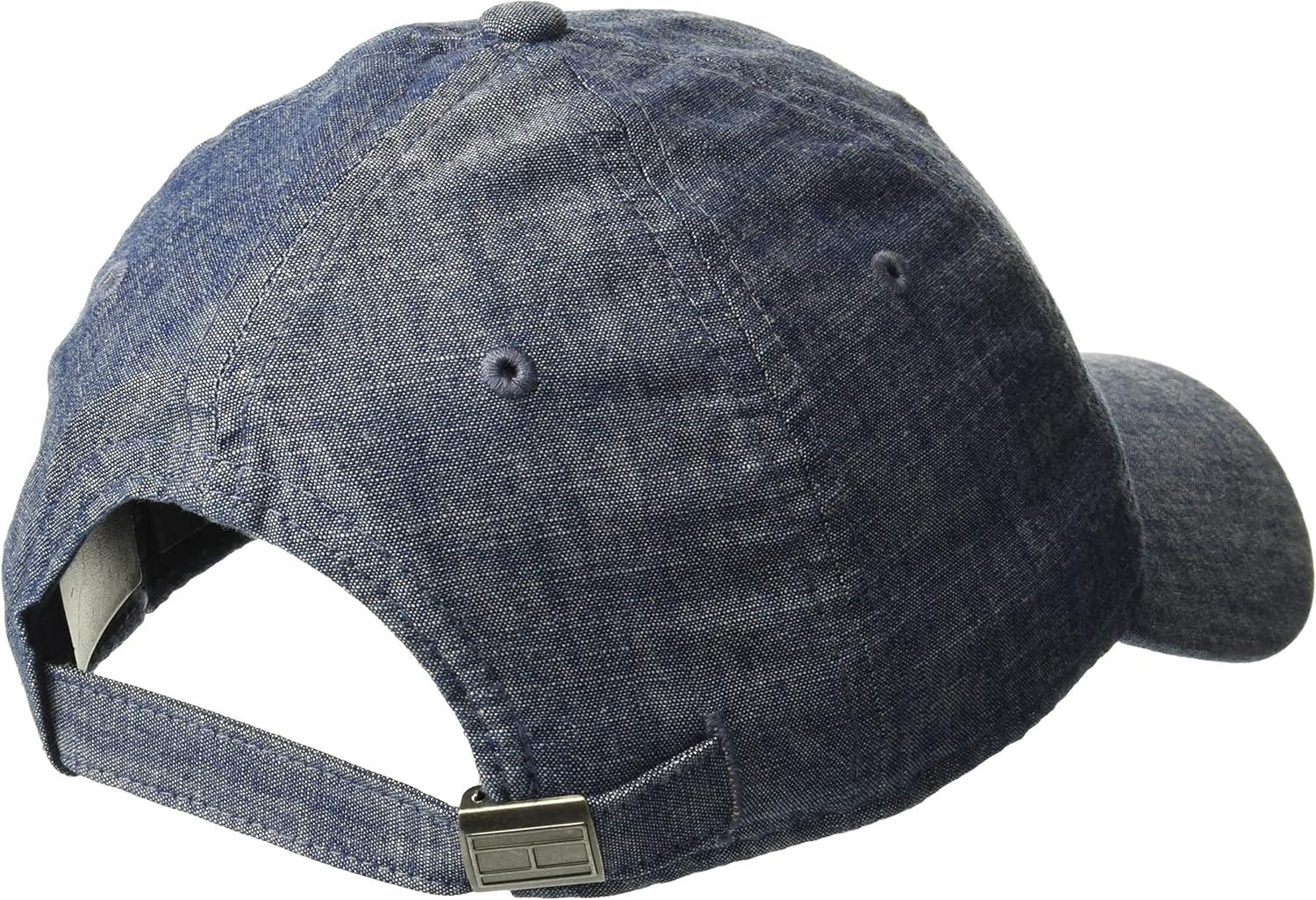 imageTommy Hilfiger Mens Cotton Mini Flag Adjustable Baseball Cap Light Blue