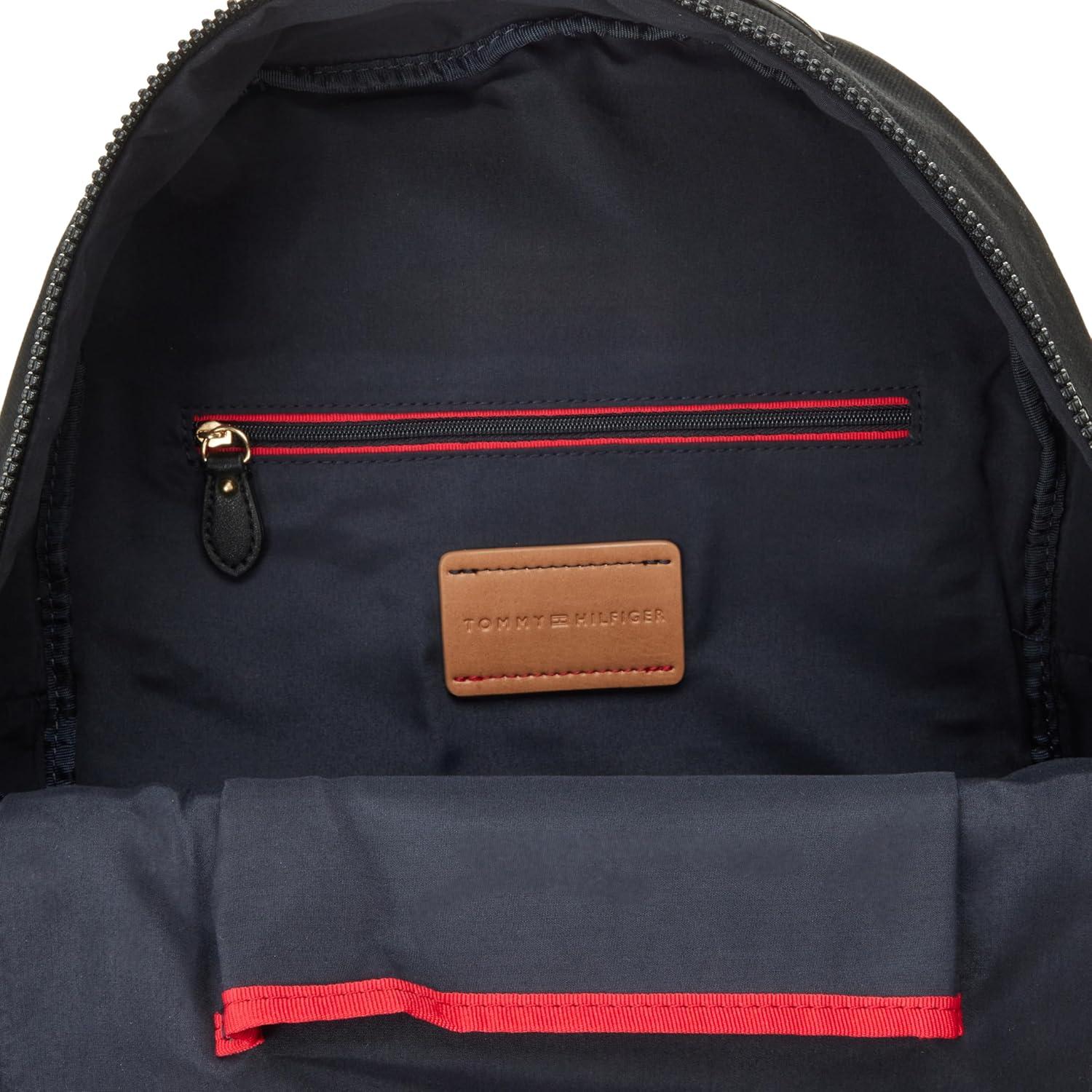 imageTommy Hilfiger Mens Flag Backpack BLACK One SizeBlack