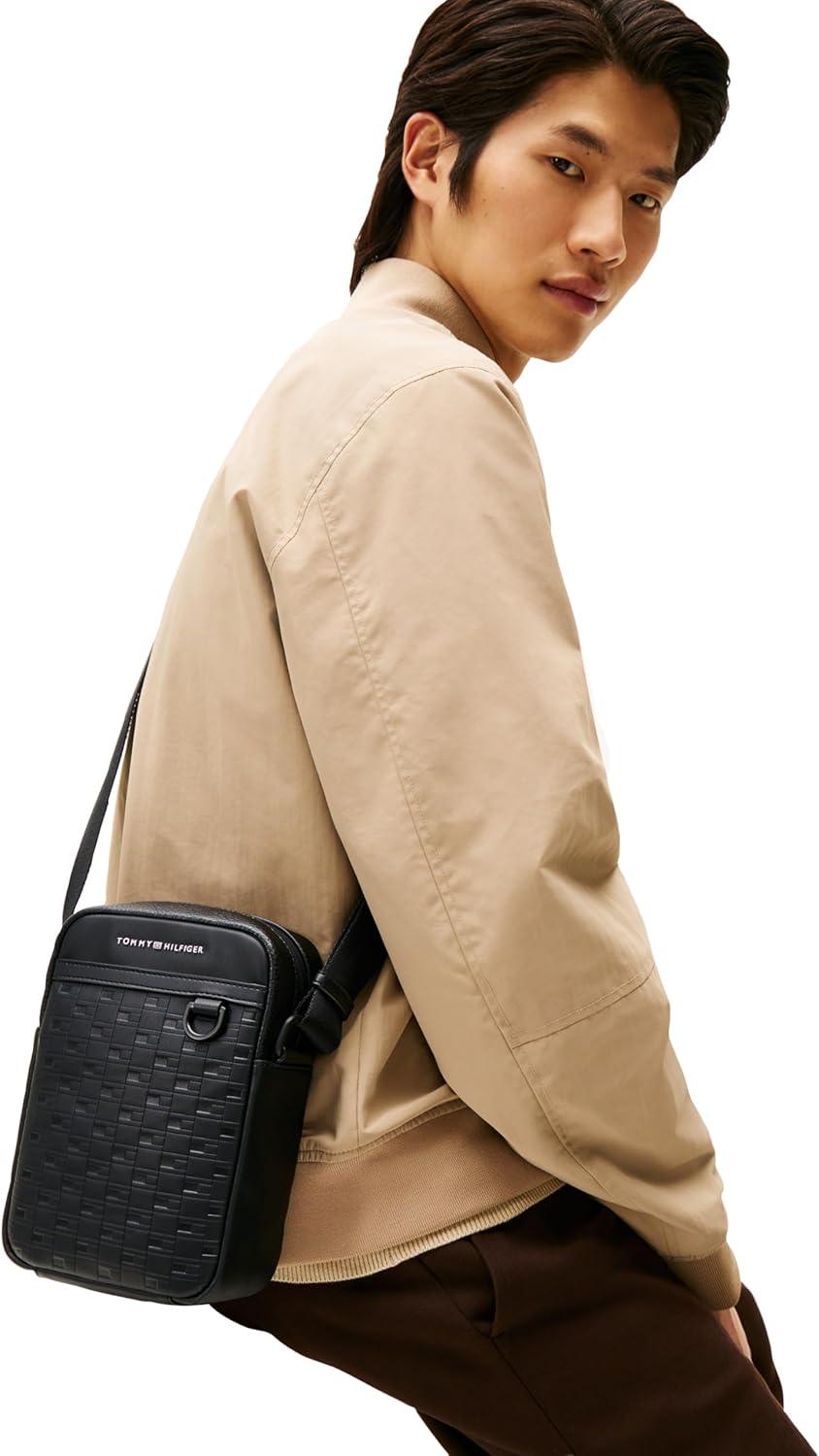 imageTommy Hilfiger Mens Modern Mini ReporterBLACK One Size