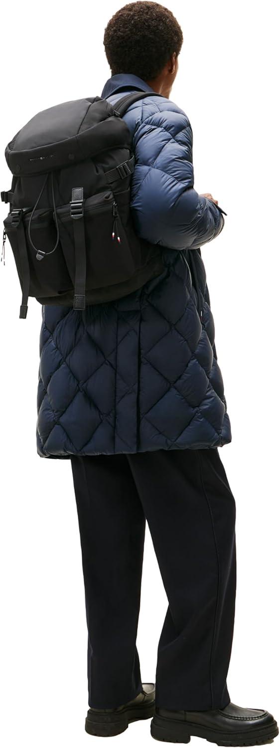 imageTommy Hilfiger Mens Travel Flap BackpackBLACK One Size