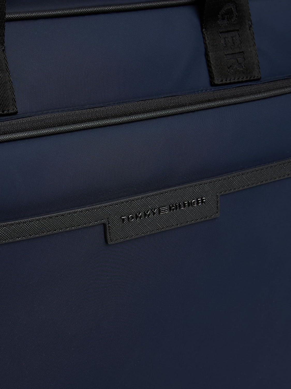 imageTommy Hilfiger mens Repreve Laptop Bag With Zipper and Adjustable StrapSpace Blue