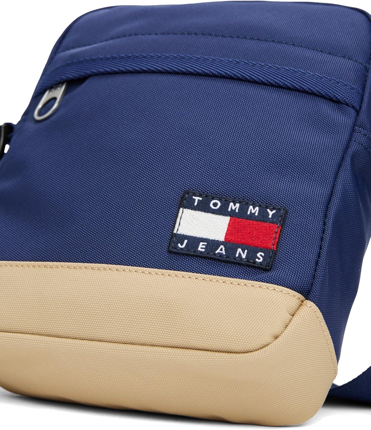 imageTommy Jeans mens Essential Daily Crossbody Bag With Zipper and Adjustable StrapVelvet Blue