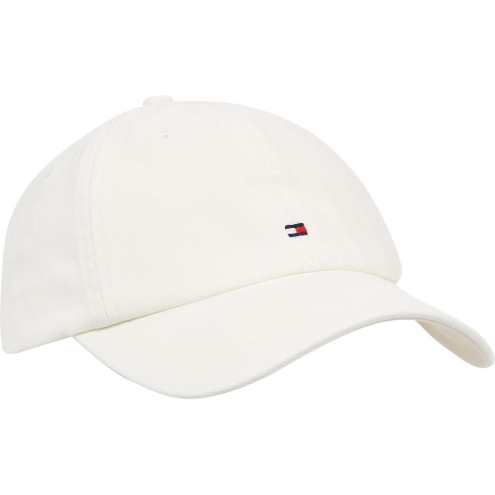 imageTommy Hilfiger Mens Cotton 85 Logo Adjustable Baseball CapAncient White