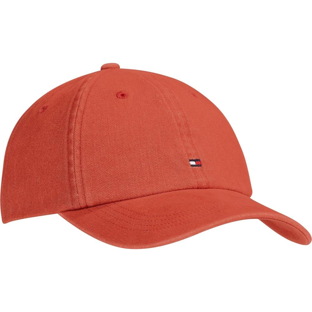 imageTommy Hilfiger Mens Cotton 85 Logo Adjustable Baseball CapTerra Red