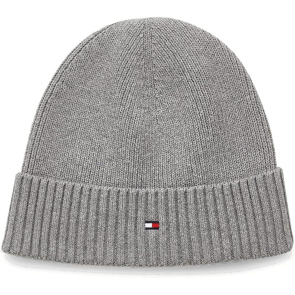 imageTommy Hilfiger Mens Cotton BeanieMid Grey Heather