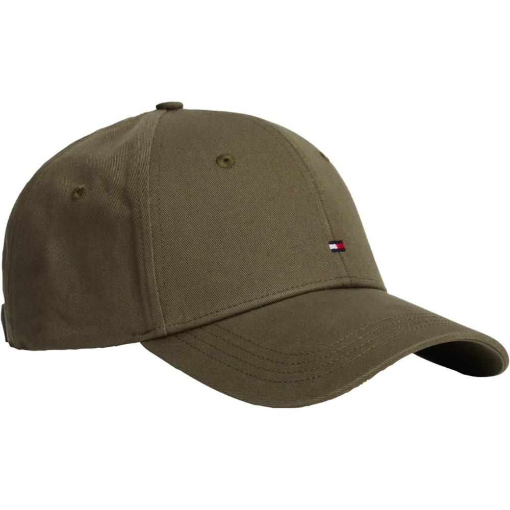 imageTommy Hilfiger Mens Cotton Flag Logo Adjustable Baseball CapHuntsman Green