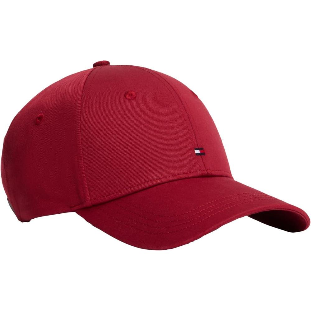 imageTommy Hilfiger Mens Cotton Flag Logo Adjustable Baseball CapRegatta Red