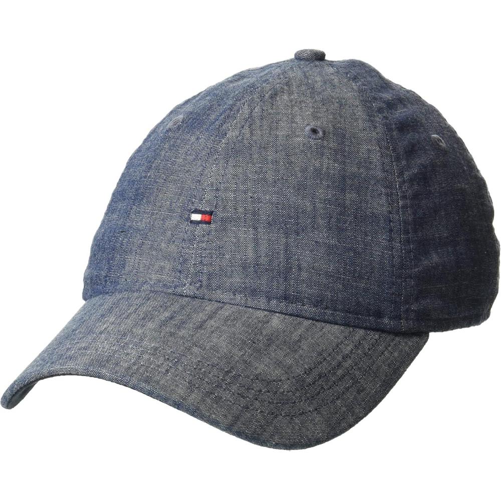 imageTommy Hilfiger Mens Cotton Mini Flag Adjustable Baseball Cap Light Blue