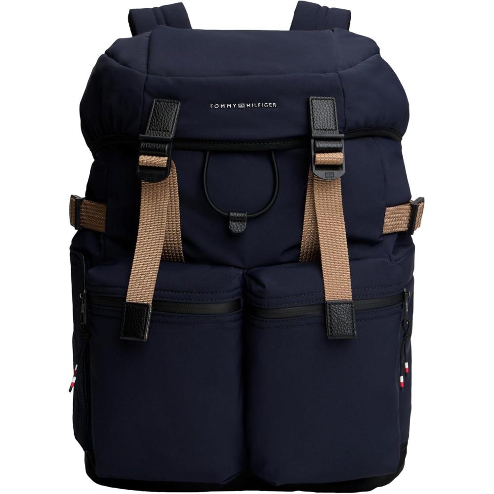 imageTommy Hilfiger Mens Travel Flap BackpackSPACE BLUE One Size