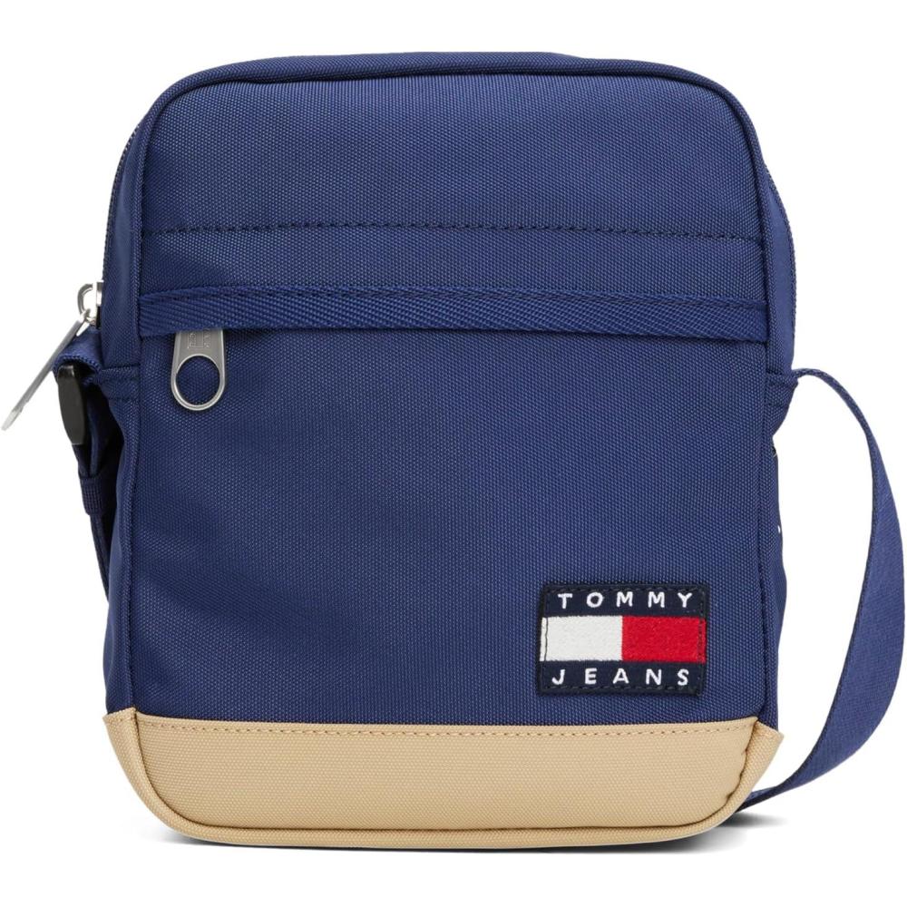 imageTommy Jeans mens Essential Daily Crossbody Bag With Zipper and Adjustable StrapVelvet Blue