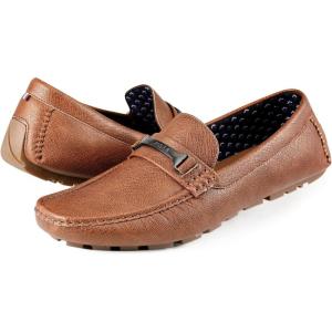 Tommy Hilfiger Men’s Axin Loafer(Cognac Saffiano)