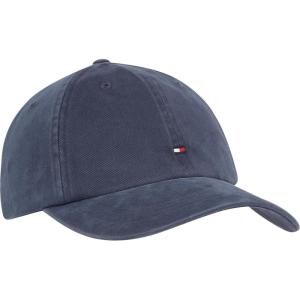 Tommy Hilfiger Mens Cotton 85 Logo Adjustable Baseball Cap(Aegean Sea)