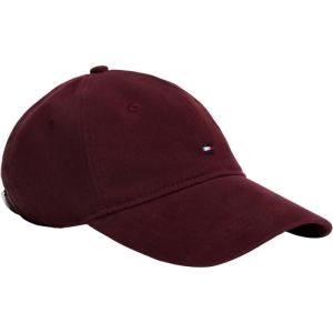 Tommy Hilfiger Mens Cotton 85 Logo Adjustable Baseball Cap(Deep Burgundy)