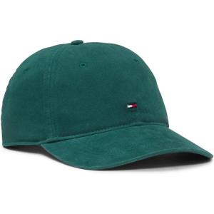 Tommy Hilfiger Mens Cotton 85 Logo Adjustable Baseball Cap(Ornamental Green)