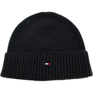 Tommy Hilfiger Mens Cotton Beanie(Black)