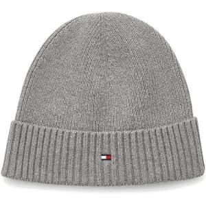 Tommy Hilfiger Mens Cotton Beanie(Mid Grey Heather)
