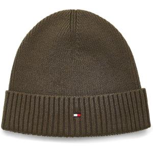 Tommy Hilfiger Mens Cotton Beanie(Olivewood)