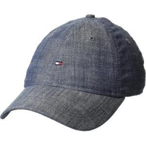 Tommy Hilfiger Men’s Cotton Mini Flag Adjustable Baseball Cap Light Blue