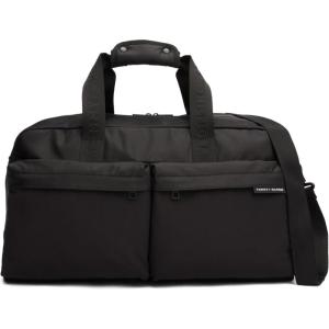 Tommy Hilfiger Men’s Element Duffle Bag with Removable Crossbody Strap(BLACK REPREVE)