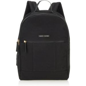 Tommy Hilfiger Men’s Flag Backpack, BLACK, One Size(Black)