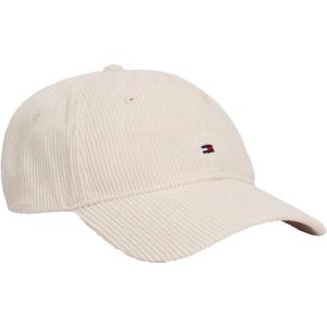 Tommy Hilfiger Mens Tommy Hilfiger Hats for Men | Corduroy Logo Adjustable Baseball Cap(Classic Beige)