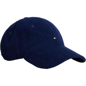 Tommy Hilfiger Mens Tommy Hilfiger Hats for Men | Corduroy Logo Adjustable Baseball Cap(Preppy Navy)
