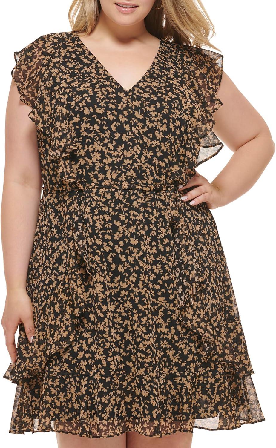 imageTommy Hilfiger Field Paisley DressBlackTan
