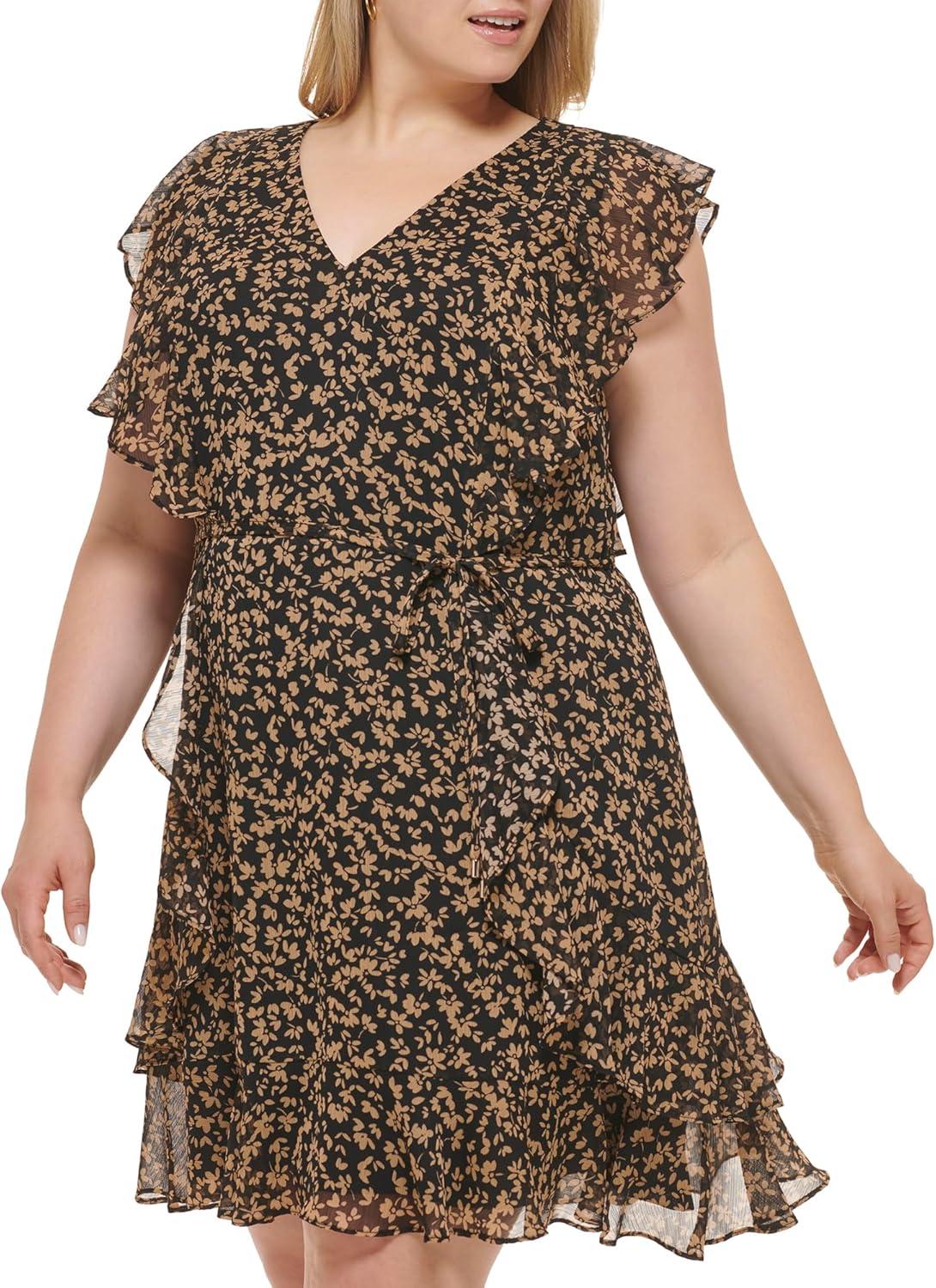 imageTommy Hilfiger Field Paisley DressBlackTan