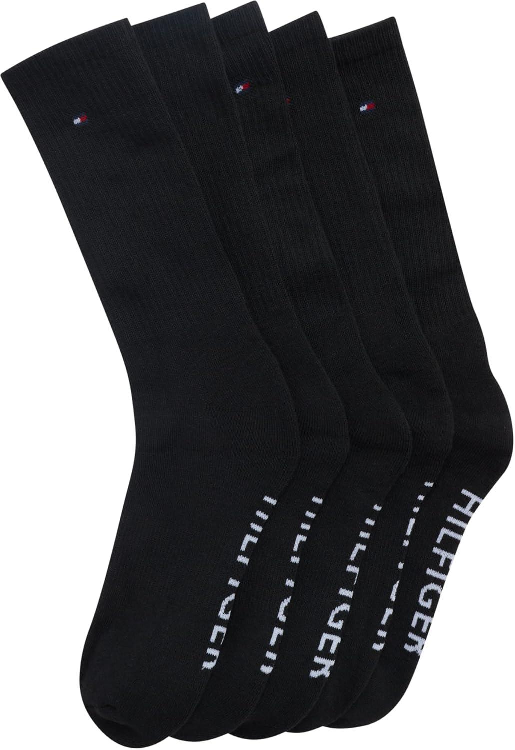 imageTommy Hilfiger Mens Athletic Cushioned Crew Socks 10 PackBlack