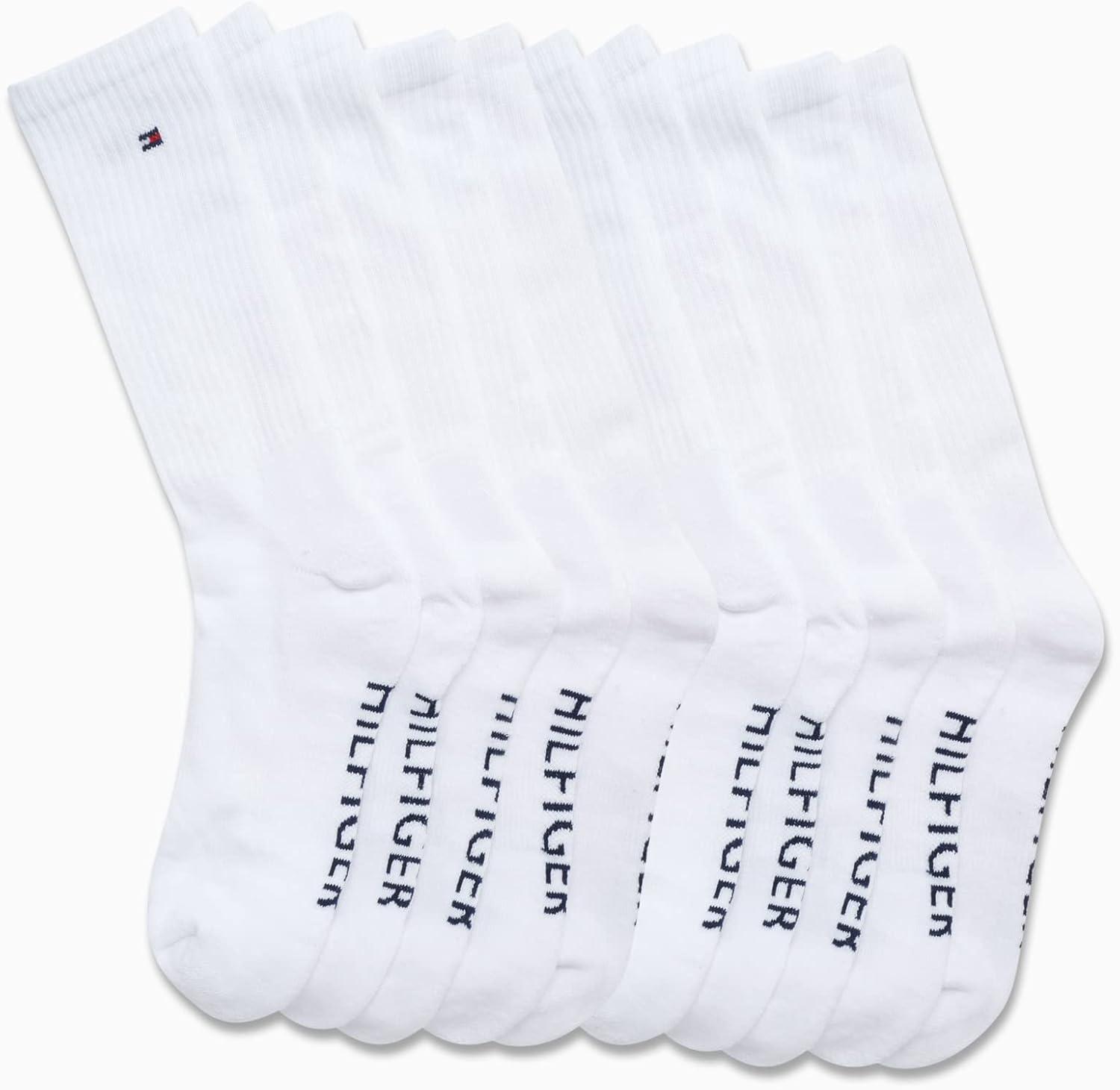 imageTommy Hilfiger Mens Athletic Cushioned Crew Socks 10 PackWhite