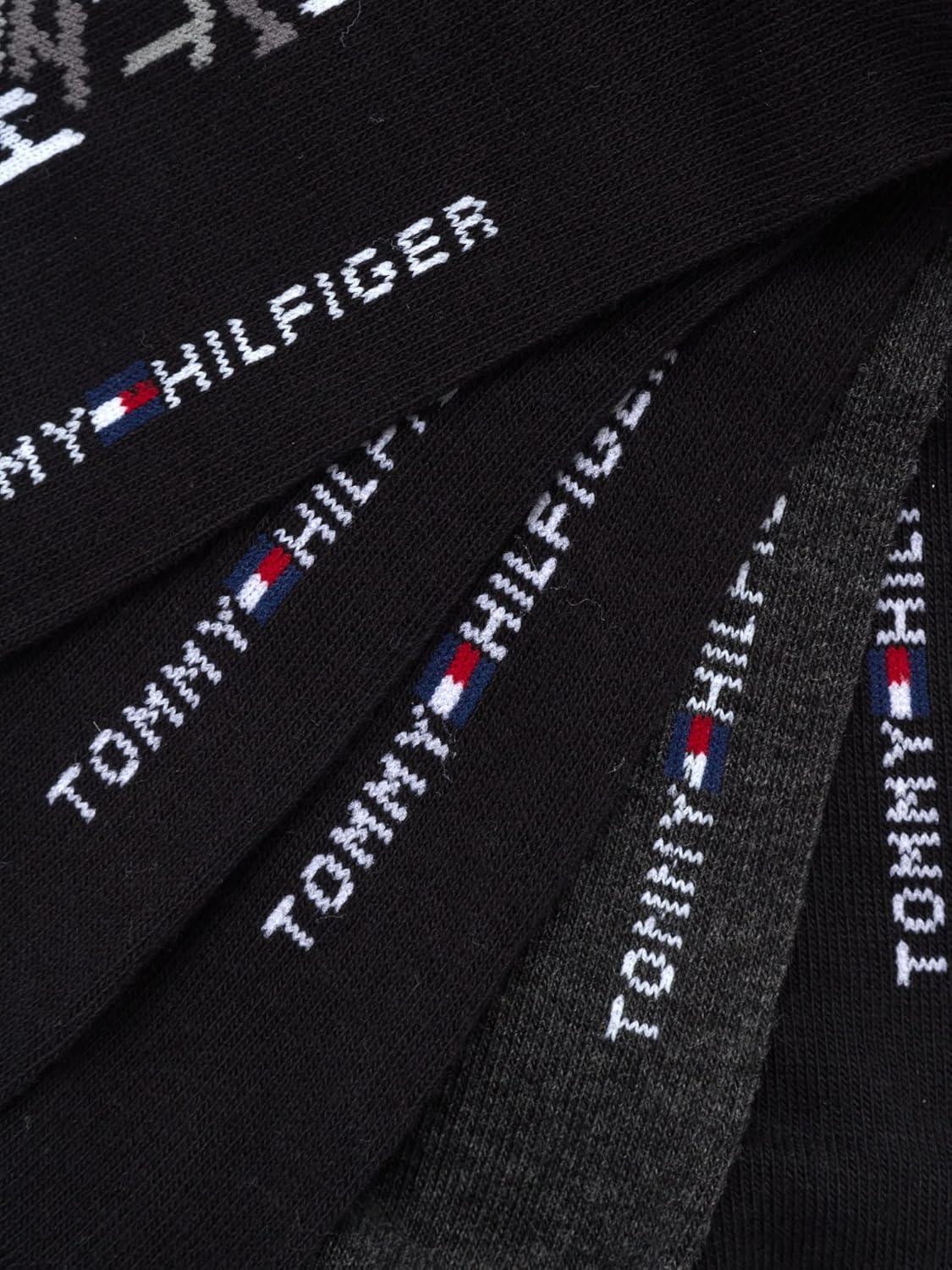 imageTommy Hilfiger Mens Casual Soft Cotton Blend Crew Socks 10 PackBlack Assorted