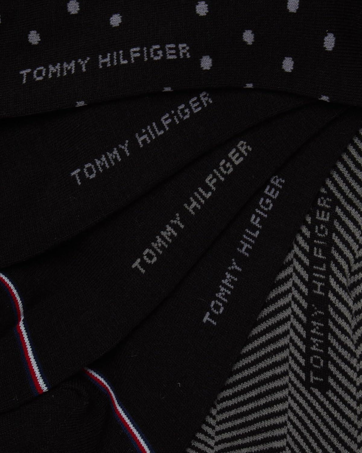 imageTommy Hilfiger Mens Casual Soft Cotton Blend Crew Socks 10 PackBlack Multi