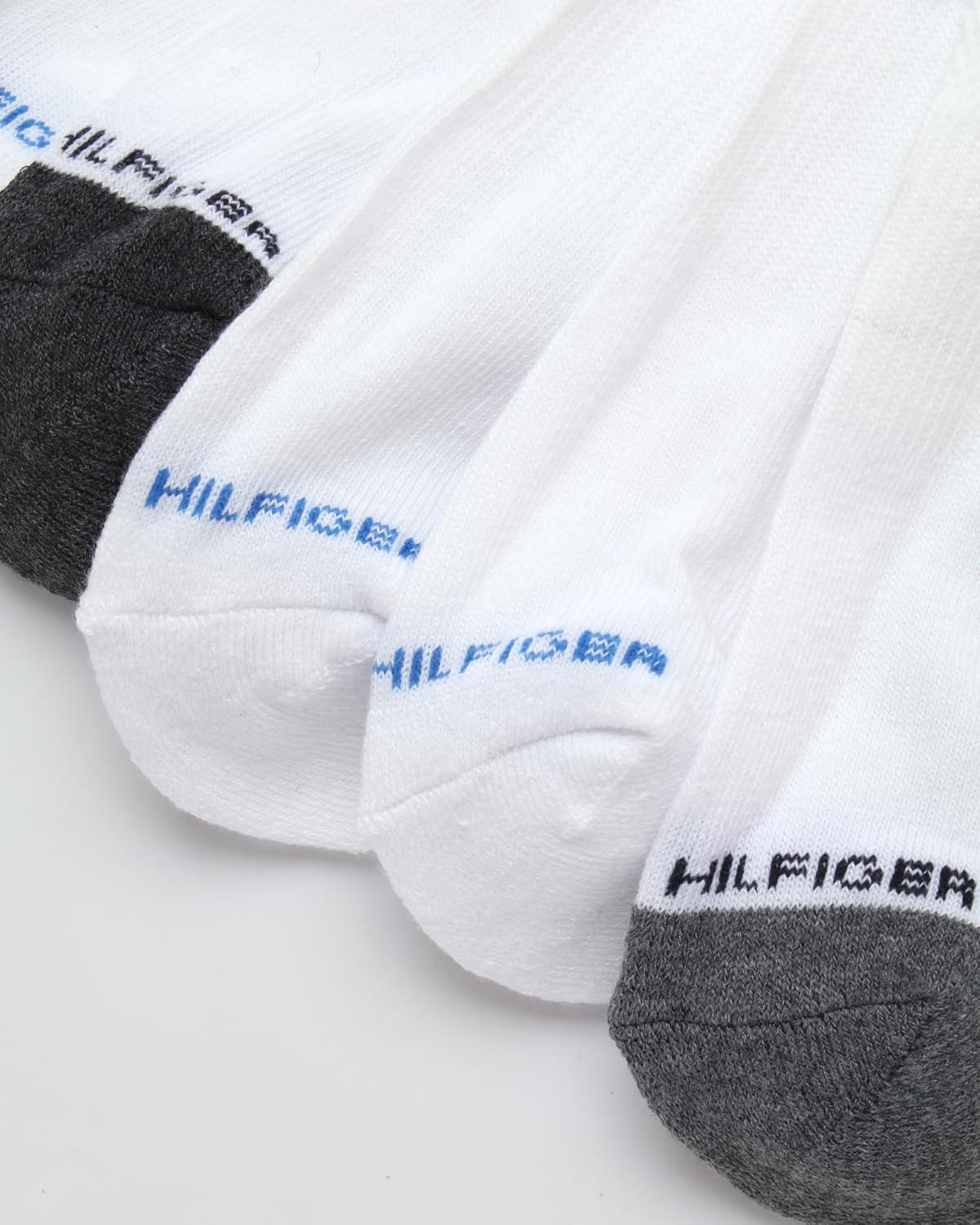 imageTommy Hilfiger Mens Crew Socks 10 Pack Moisture Wicking Cushioned Crew Running Socks for Men for Sports ampamp WorkoutWhite Multi